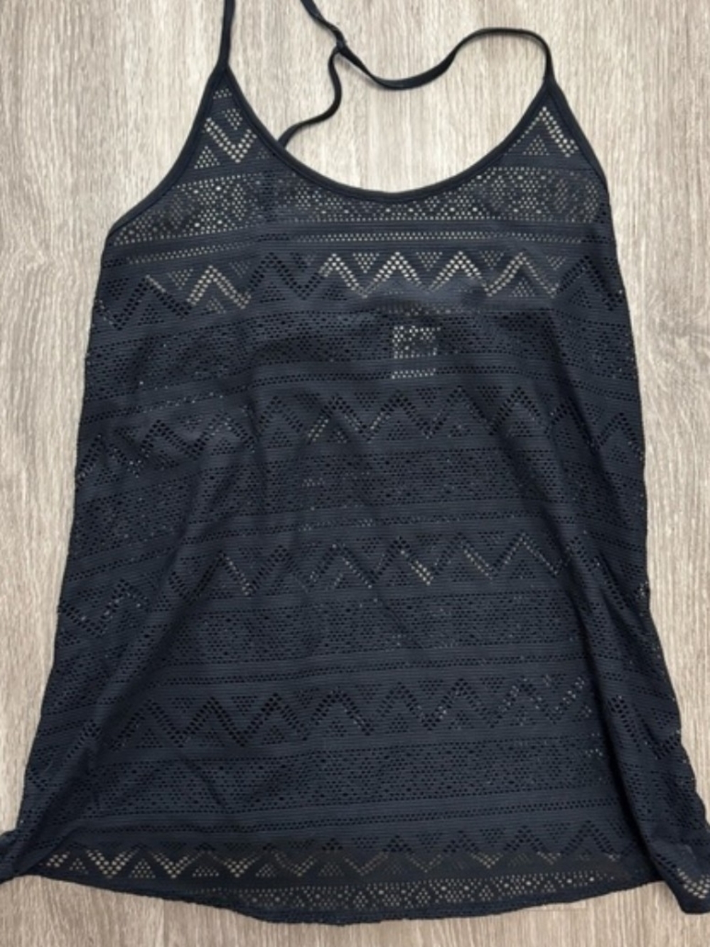 PINK Victoria's Secret Black Crochet Camisole
